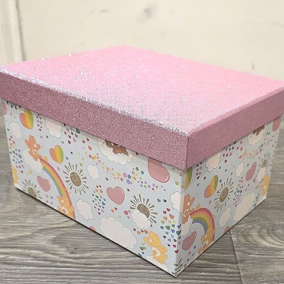 Care Bears Glittery Rainbow & Hearts Storage Box - Picture 3 of 6